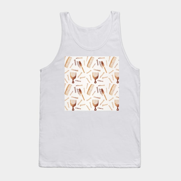 Good Hair Day Rose Gold Tank Top by CatCoq